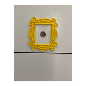 Decorazione per porta di amici Monica 22cm di grandi dimensioni decorazione per porta gialla cornice Vintage