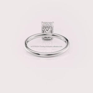 Anillo de Compromiso de Moissanita Sofisticado al por Mayor para Moda Nupcial y Celebraciones de Boda Disponible al Mejor Precio - Product Image 4
