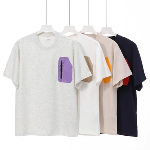 T-shirt unisexe surdimensionné à col rond et épaules tombantes, 260 g/m², mélange 60 % coton 40 % polyester, pour homme et femme, style streetwear. - Product Image 1