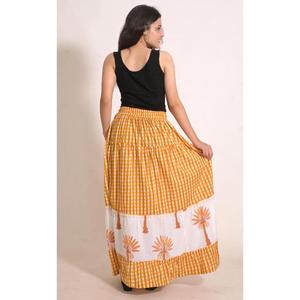Bohemian Cotton Maxi <b>Skirt</b> Handmade <b>Patchwork</b> <b>Skirt</b> Women's Summer Festival Outfit - Product Image 5