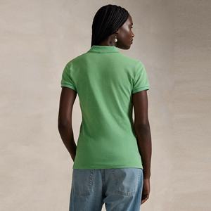 Camisetas de mujer de algodón transpirable con logotipo personalizado, Polo de Golf de manga corta para mujer, Polo ligero de secado rápido que absorbe la humedad - Product Image 5