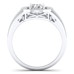 Bague de fiançailles REYES en argent sterling 925 exquis, certifiée GRA, en moissanite, pour femme, cadeaux de mariage personnalisés, bijoux fins - Product Image 4