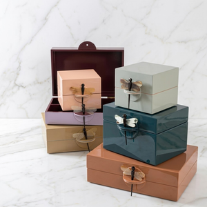 Viet Nam <b>Lacquerware</b> Collection Handcrafted Decorative Jewelry Storage Case Sustainable B2B Export Quality Home Decoration - Product Image 6