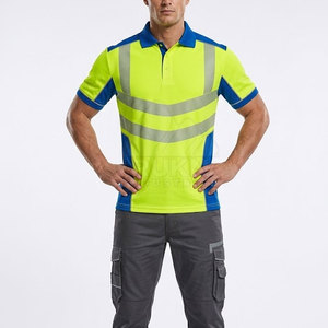 Camisetas Polo de Trabajo de Alta Visibilidad en Poliéster Resistente para Hombres, Trabajadores de Fábrica y Construcción, Equipos de Mantenimiento, Trabajo al Aire Libre - Product Image 4