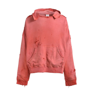 Custom Vintage Distress <b>Paint</b> Hoodie Acid Wash Heavyweight Sun Faded Hoodie Men Cotton French Terry Oversized men's hoodies - Product Image 1