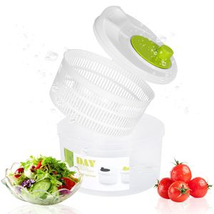Centrifuga per Insalata a Manovella con Coperchio Asciugante per Frutta e Verdura, Ideale per Uso Domestico in Cucina - Product Image 4