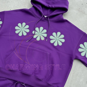 Best Quality Mesn Custom <b>Tracksuit</b> 100% Cotton Hoodies Set Vintage Tech Fleece Jogging Suit Printed for Men Factory Prices - Product Image 4