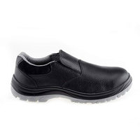 Chaussures de sécurité en cuir pour hommes avec embout en acier, lacets, anti-écrasement, bottes de travail d'usine, semelle intermédiaire composite, imperméables, respirantes, doublure en maille