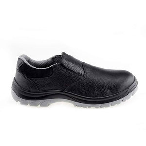 Chaussures de sécurité en cuir pour hommes avec embout en acier, lacets, anti-écrasement, bottes de travail d'usine, semelle intermédiaire composite, imperméables, respirantes, doublure en maille - Product Image 3