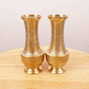 Florero Moderno de Latón y Cobre, Hecho a Mano, de Alta Calidad, Boca Ancha, Ecológico, a un Precio Razonable - Product Image 3