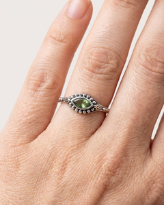 Peridot 925 Sterling Silver Ring Vintage Green Gemstone light weight Ring Women Jewelry Handmade Wholesale Supplier - Product Image 3