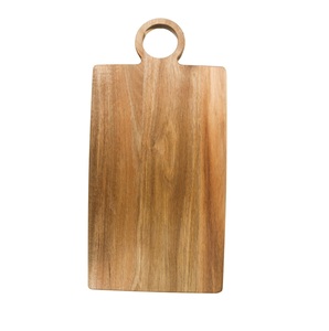 Tabla de servir pizza decorativa para restaurante con asa, decoración de cocina para el hogar, tabla de cortar de madera de lujo - Product Image 6