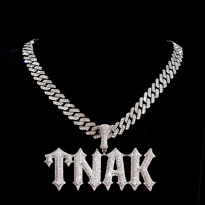 Pendentif Lettre Luxe Moissanite VVS Starspire Jewels, Bijoux Hip-Hop Glacés, Argent Sterling 925 Plaqué Argent, Cadeau Personnalisable - Product Image 6
