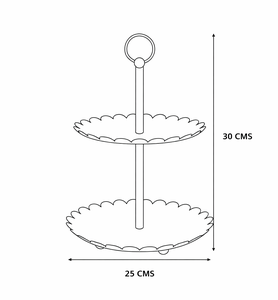 Fresh Piece Easter Blossom 2 Tier Cake Stand - Product Image 6