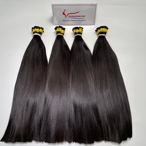 Cheveux naturels noirs vietnamiens lisses en vrac, 6-32 pouces, pleine longueur, 100% cheveux humains, double tirage, pleine densité - Product Image 4
