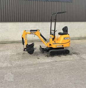 Excavadora de cadenas JCB 8008 usada de 2012, micro mini excavadora compacta de 1 tonelada con cucharón repintado - Product Image 1