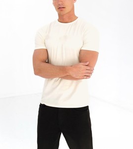 Nouveau t-shirt de sport pour homme, vêtements d'été, couleur unie, vêtements de fitness, coupe slim - Product Image 2