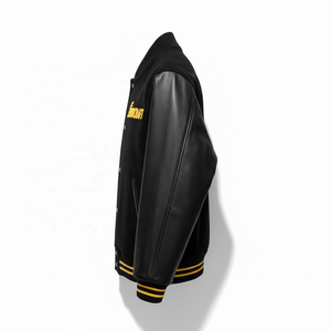 Chaqueta Varsity Impermeable de Forro Polar Térmico para Hombre al por Mayor, Chaqueta de Otoño Unisex con Botón Frontal Único y Fusión sin Costuras - Product Image 2