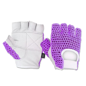 Guantes de Motociclismo de Medio Dedo en Cuero con Revestimiento de Poliuretano, Transpirables y Resistentes al Viento para Motocicleta/Bicicleta/Ciclismo - Unisex Ajustables - Product Image 3