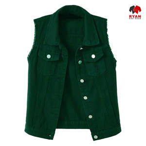 Chaleco Vaquero Personalizado Ryan Pro Gear para Hombre, Tela Cómoda y Transpirable con Logotipo Personalizado, Diseño ODM - Product Image 6