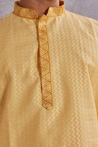 <b>Men's</b> Yellow Cotton <b>Kurta</b> Regular Fit Traditional Ethnic Wear India Pakistan Style Wedding Casual Outfit <b>Kurta</b> for <b>Mens</b> - Product Image 6