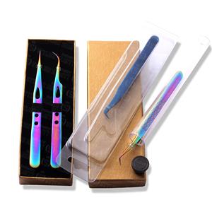 Juego de Pinzas para Pestañas de Lujo con Empaque de Caja Personalizada, Pinzas Antiestáticas para Uso en Salón, Proveedor Mayorista de Marca Privada - Product Image 4