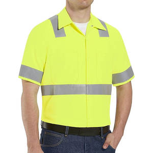 Camisetas de seguridad de alta visibilidad, camisetas de manga larga reflectantes para construcción, ropa de trabajo de alta visibilidad para hombres, ropa de trabajo. - Product Image 3