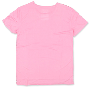 T-shirt rose à paillettes AKA, broderie chenille, vêtements de sororité grecque, t-shirt de mode haut de gamme pour femmes - Product Image 2