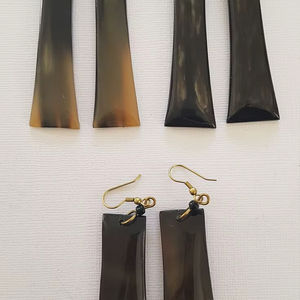 Pendientes de Cuerno de Búfalo Natural, Joyería Étnica Ligera, Pendientes Colgantes Hechos a Mano, Artesanía Natural, Arte Animal, Venta al Por Mayor - Product Image 1