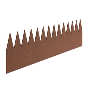 Bordure de jardin en acier résistant aux intempéries, effet métal vieilli, 6 packs - 40 x 6 pouces, séparateur de plantes artificielles pliable - Product Image 6