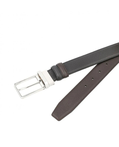 Cinturón de Vestir para Hombre OEM 2026, Nuevo con Logotipo Personalizado, de Cuero Genuino Reversible de Alta Calidad con Hebilla de Aleación, Cinturones para Jeans al por Mayor - Product Image 4