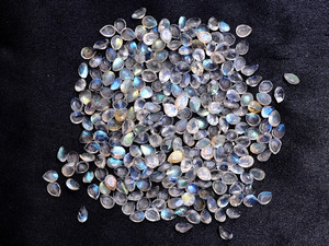Pierre de Labradorite AAA+ 6x4mm facettée en forme de poire, Pierre de Lune Naturelle de haute qualité, Pierre semi-précieuse calibrée pour la joaillerie - Product Image 2