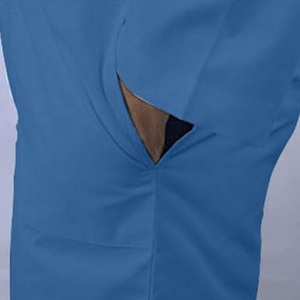 White Cotton Unisex Lab Coat Long Sleeves Functional Pockets Needle Detection Hospital Uniform for Clinic Laboratory Settings - Product Image 3