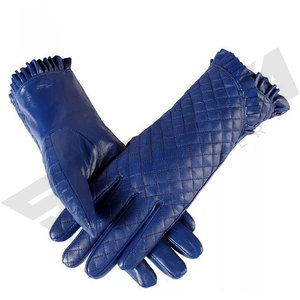 Women's Genuine Sheep Skin Leather Dress Gloves <b>Black</b> Gun Metal Zipper New Fashion for Daily Life Parties Winter Outdoor Use - Product Image 3