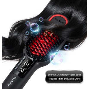 Professional OEM Ceramic Hot <b>Comb</b> Hair Straightener 16 Temperature Settings Dual Voltage Private Label - Product Image 4