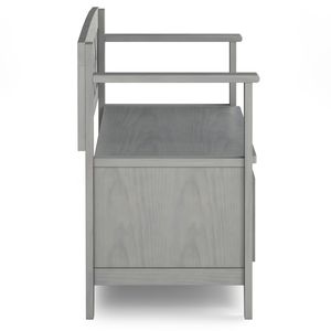 Panca portaoggetti da ingresso Amherst Fog Grey con funzione scarpiera - Product Image 4
