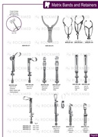Alat Bedah Gigi Universal Manual Dental Clamp Sectional Matrix Ring Forceps Baja Resin Metal-Rubber Dam untuk Kedokteran Gigi