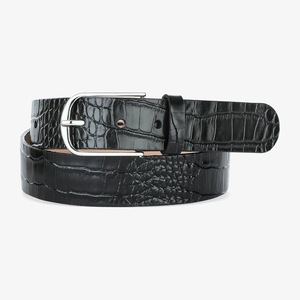 Cinturón de cuero con relieve de cocodrilo OEM para minoristas de moda de Divine International - Product Image 3