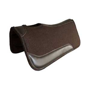 Tapis de selle en feutre de laine occidentale de haute qualité, équipement d'équitation premium, renfort en cuir, vente en gros directe usine - Product Image 3