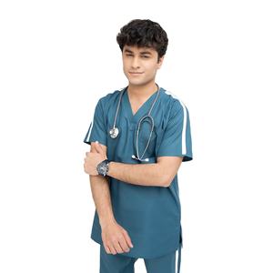 Ensemble d'uniformes médicaux pour hommes, légers, en coton respirant et confortable, pour le personnel hospitalier, avec logo et tailles personnalisés - Product Image 5