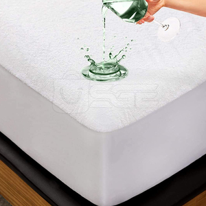 Premium <b>Bed</b> Mat Terry Mattress Protector Knitted Waterproof Layer Breathable Fabric Eco-Friendly Luxury Design Long-Lasting - Product Image 3