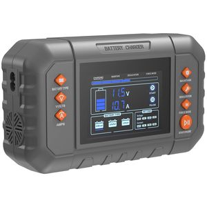 Cargador Inteligente de Batería de Coche de Litio LiFePO4 de 20 Amperios con Pantalla LCD y Carga Lenta para Baterías AGM, Gel, SLA y de Plomo-Ácido - Product Image 2