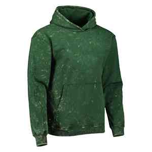 Sweat à capuche personnalisé pour homme, effet délavé, avec broderie et impression, en coton épais 100%, idéal pour l'hiver - Product Image 3