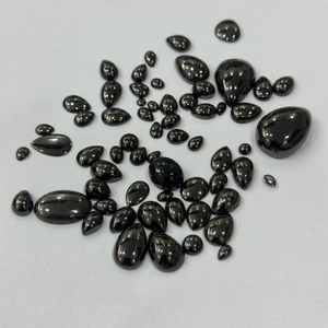 Shungite Naturelle Premium Russe, Cabochons de Formes Mixtes, Pierres Précieuses Noires Riches en Carbone, Taille Libre, Shungite Non Traité, Vente en Gros pour Bijoux - Product Image 4