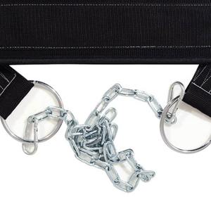 Ceinture de dips en néoprène premium avec chaîne en acier robuste et doubles anneaux en D pour tractions lestées, dips et entraînement de force – Accessoire de gym - Product Image 3