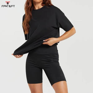 T-shirt d'été tendance pour femme à col rond, nouvelle collection, manches courtes, coupe ample mi-longue - Product Image 5