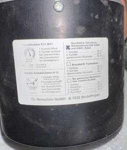 เครื่องวัดความดันแบบสัมผัส Dr. Henschen -1 ถึง 9 บาร์ สวิตช์วัดความดันแบบสัมผัสไฟฟ้า 380V - Product Image 2