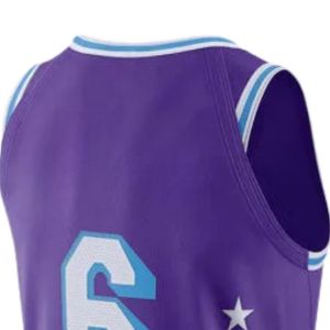 Maillot de basket violet sans manches pour homme – Léger, respirant, idéal pour l'entraînement, le match et la compétition - Product Image 4