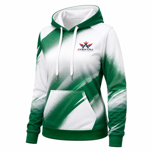 Sudadera con Capucha Personalizada para Mujer, Sublimada, Material de Poliéster Transpirable, Impresión Completa, Construcción Ligera, Capucha Ajustable, Ribete Acanalado - Product Image 3