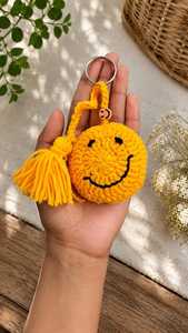 Lot de porte-clés tournesol au crochet faits main en fil de coton doux – Charme de sac fleur mignon Amigurumi, cadeau écologique pour - Product Image 3